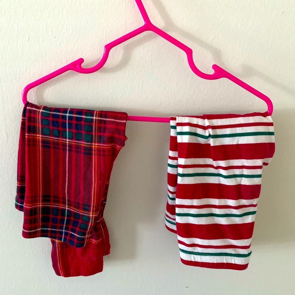 The childrens place, 18-24 mos, 2 pair Christmas leggings